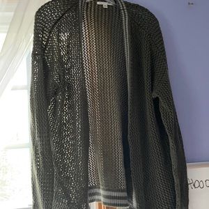 Dark green cardigan